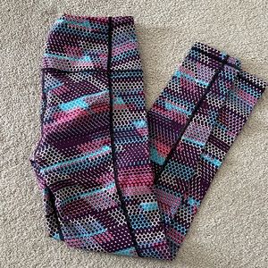 VSX Knockout Legging Purple Pink Mulit Size M